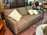 Brown Tweed Flexsteel Sofa