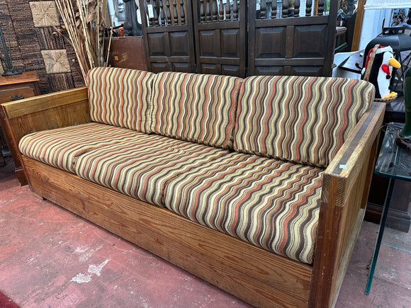 Vintage Pine Cube Sofa