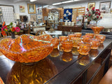 Marigold Punch Bowl with Cups