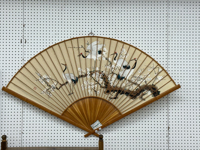 Bamboo & Silk Wall Decor - Fan