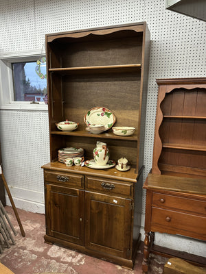 Tall Storage Cabinet with Bookcase Top