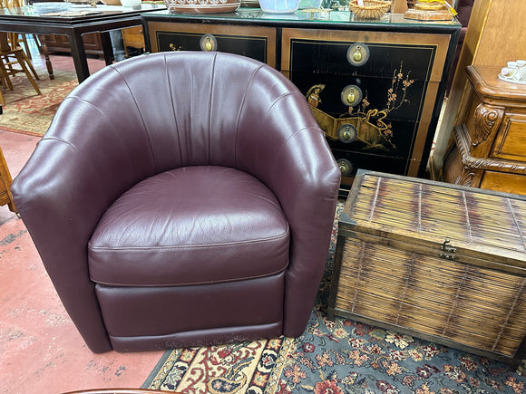 Modern Dark Burgandy Chair