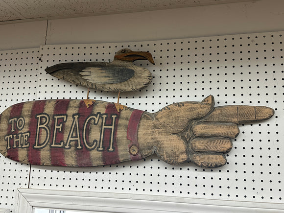 To The Beach Sign