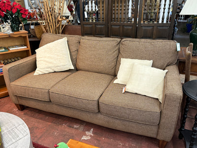 Brown Tweed Flexsteel Sofa