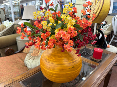 Bamboo Vase with Arrangement