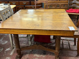 Antique Oak Table with Claw Feet