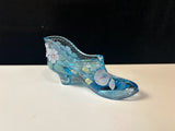 Fenton Blue Glass Shoe