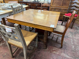 Antique Oak Table with Claw Feet