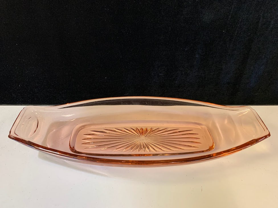 Pink Depression Glass Serving Cherished Possessions 8671